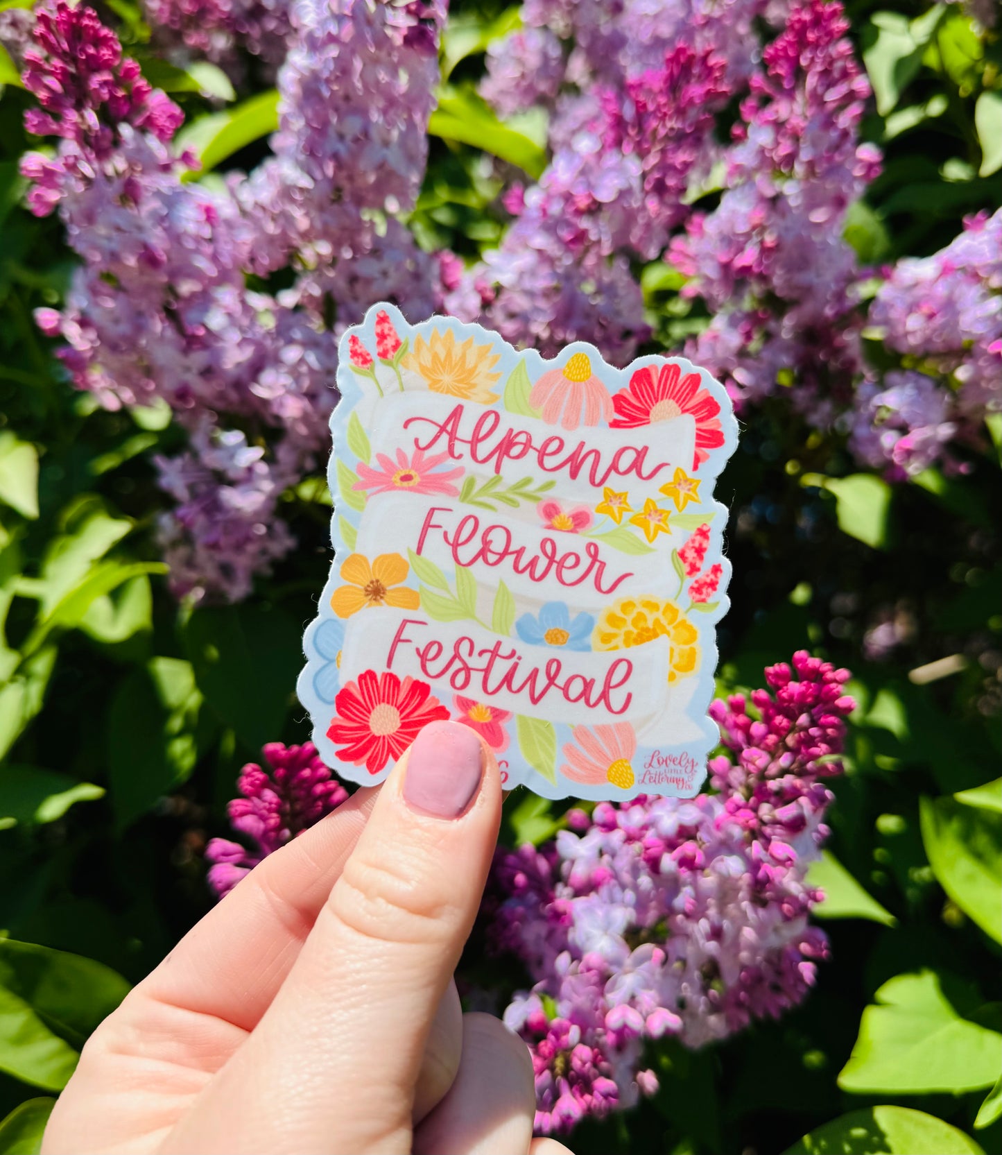PREORDER-Alpena Flower Festival Sticker