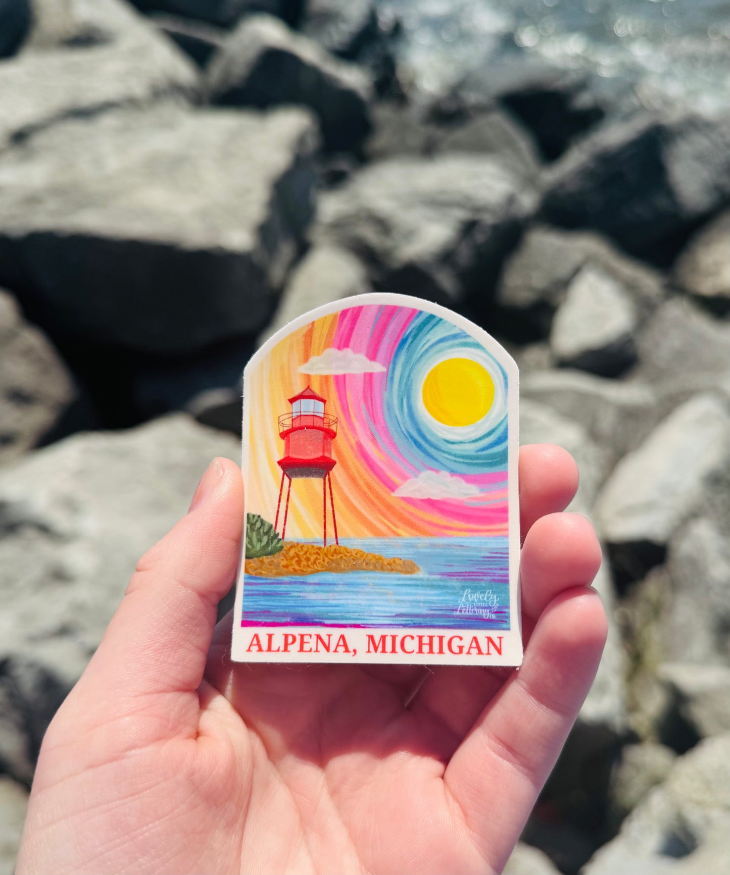 Little Red Lighthouse Sticker