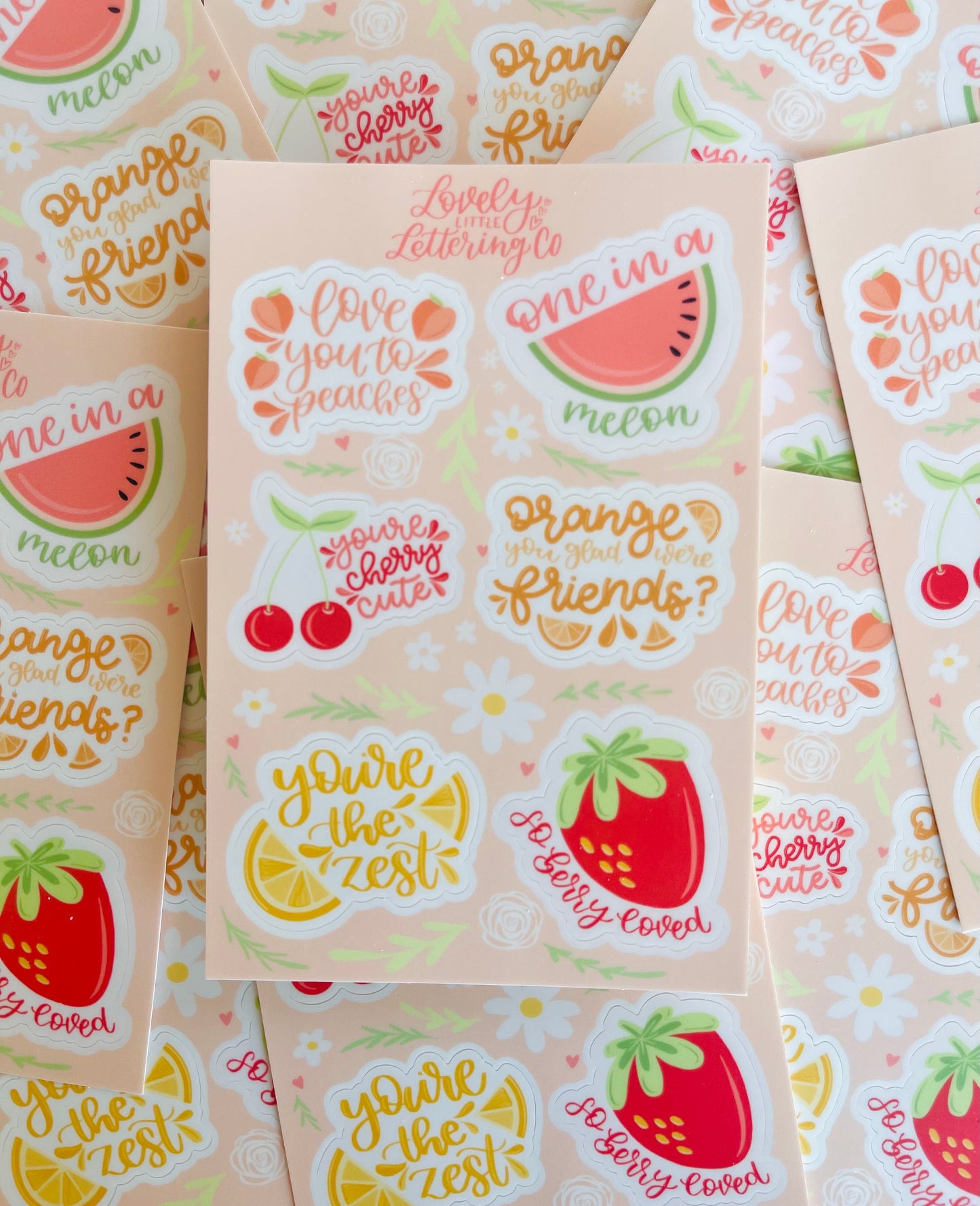 Lovely Little Fruits Sticker Sheet