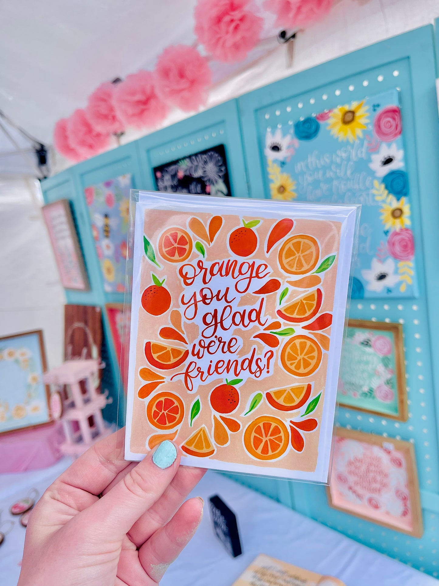 Orange You Glad We’re Friends Card