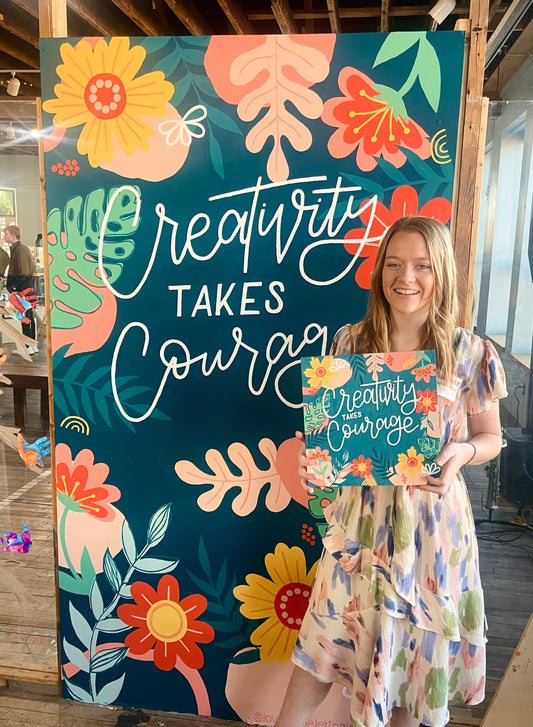 "Creativity Takes Courage" Mural, March 2023