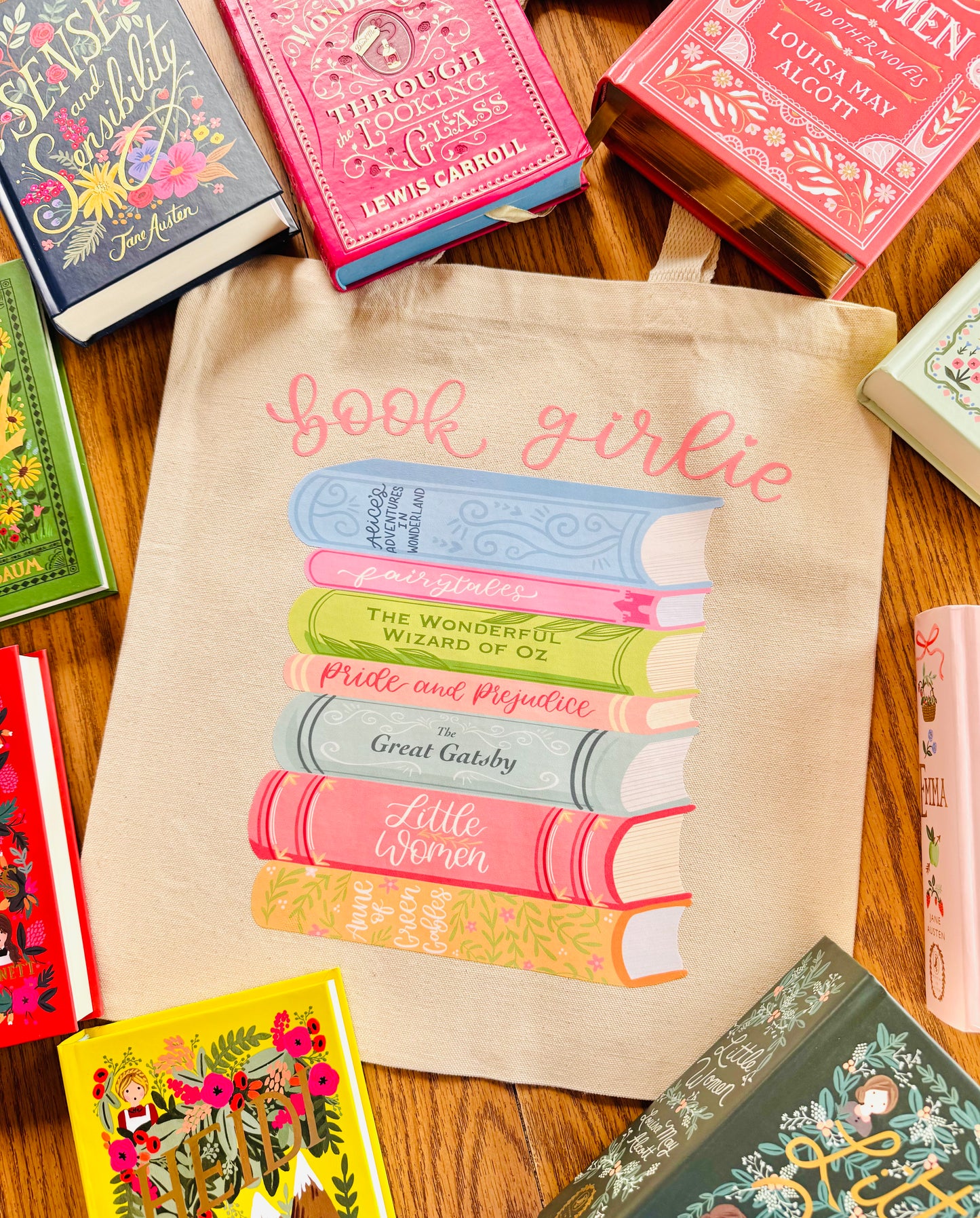Book Girlie Tote Bag