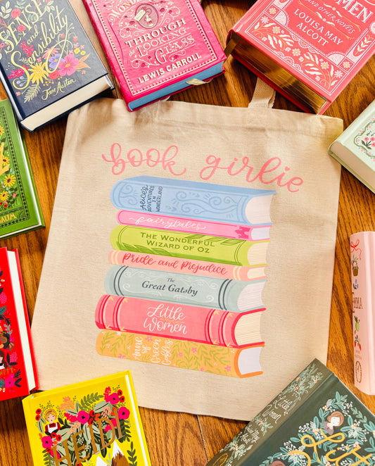 Book Girlie Tote Bag