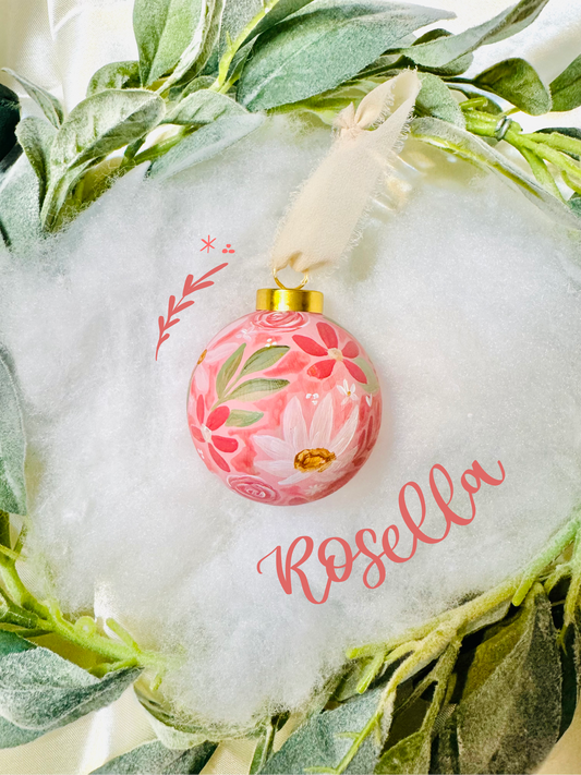 Hand Painted Ornament-Rosella Theme