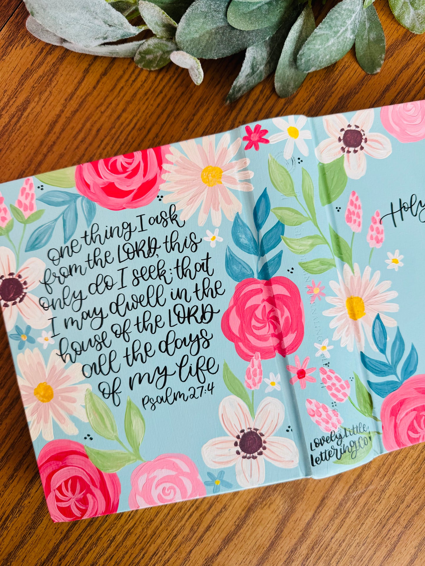 Dwell Theme-Hand Painted Journaling Bible