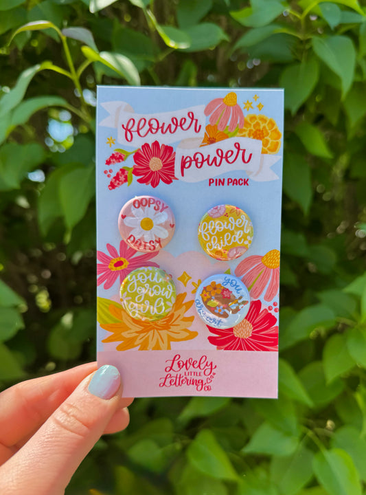 Flower Power Pin Pack
