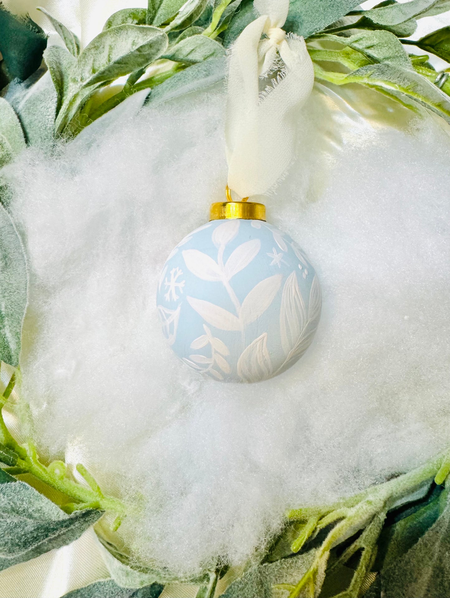 Hand Painted Ornament-Peppermint Theme