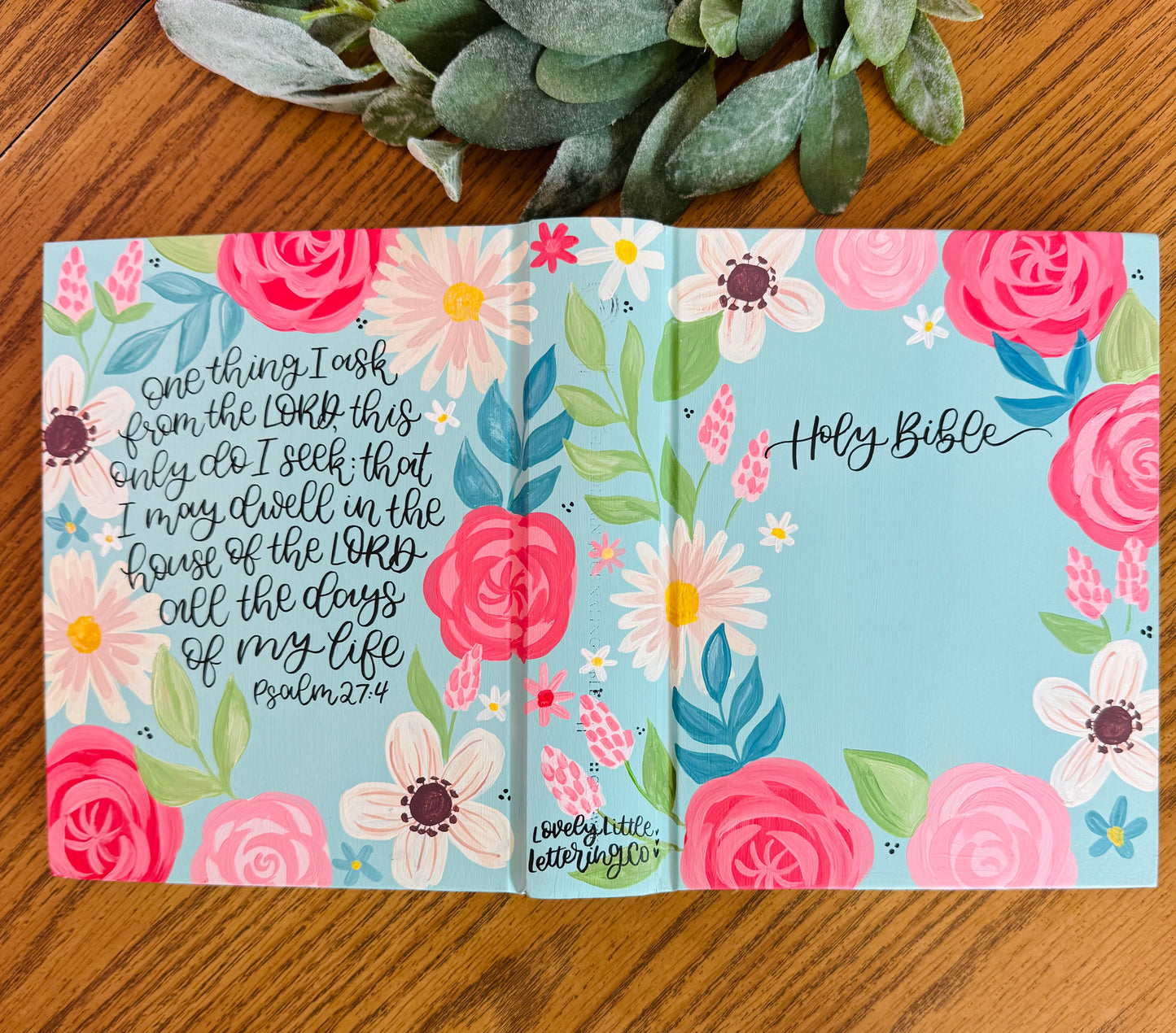 Dwell Theme-Hand Painted Journaling Bible