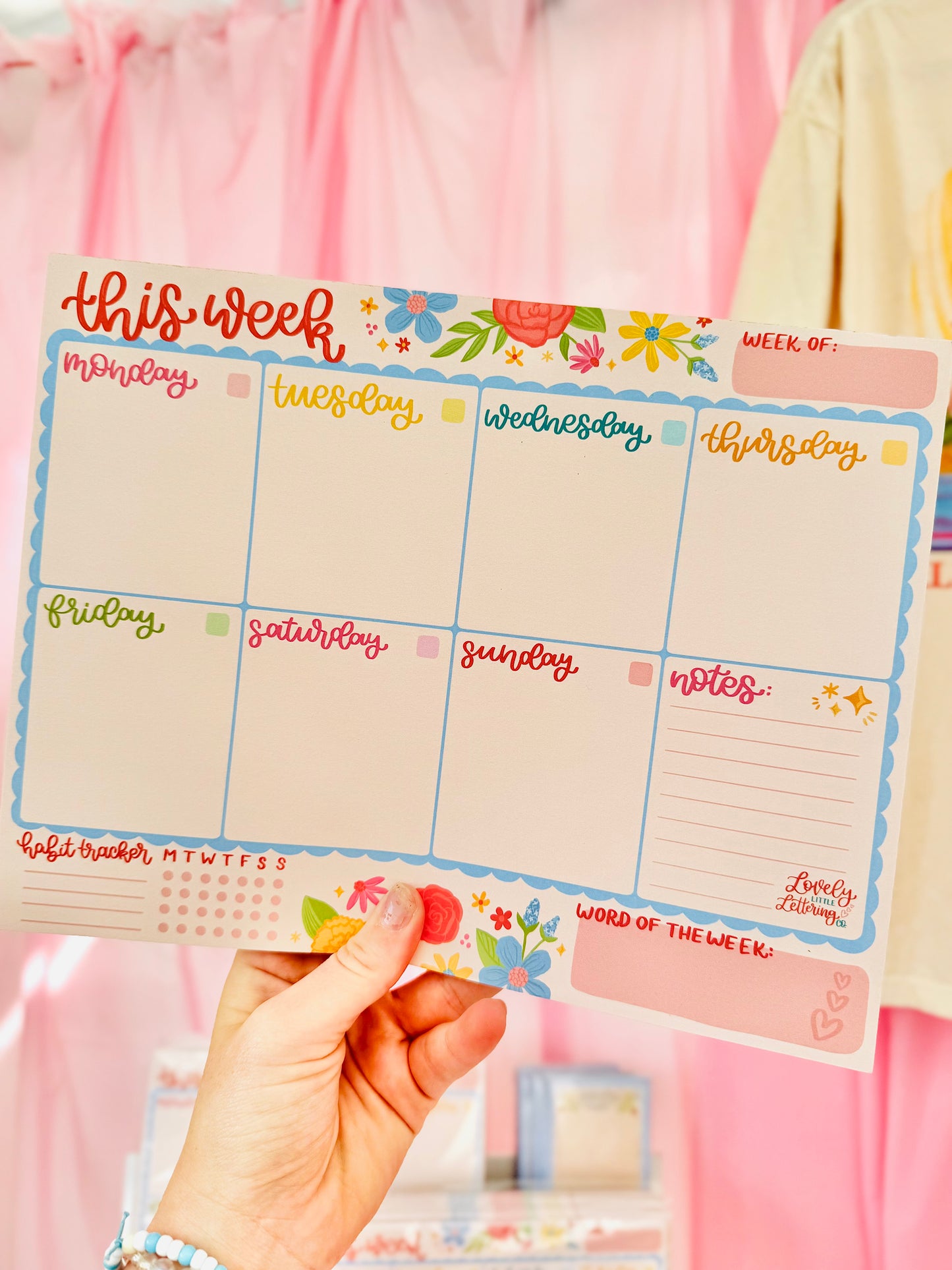 Weekly Planner Pad