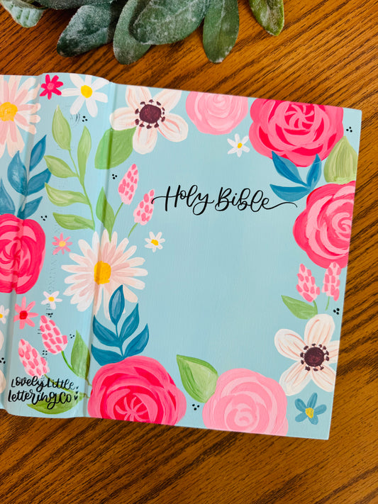 Dwell Theme-Hand Painted Journaling Bible